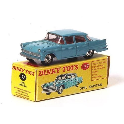 Opel Kapitan Bleu Clair 1/43 Dinky 177 Atlas Mib-Dinky Toys-Dinky Toys