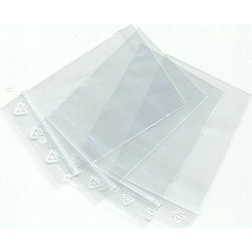 100 Sachets Fermeture Pression Zip 18x25 Cm Pochettes Plastiques