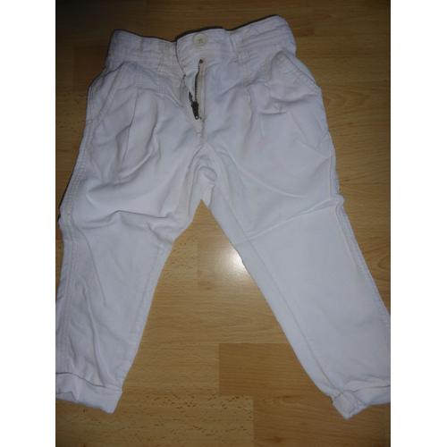 Pantalon Edeis Pantalon Coton 2 Ans Blanc 