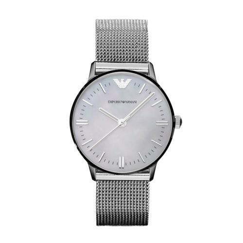 Classic Silver Emporio Armani Ar1631 Femmes Cadran Boîtier En Acier Inoxydable Quartz