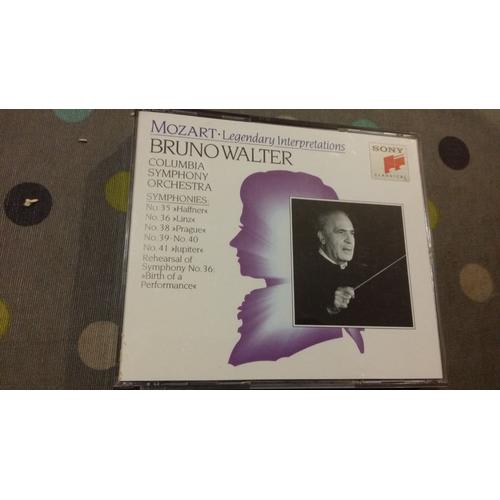 Wolfgang Amadeus Mozart 1756-1791 : Les Six Dernières Symphonies K 385 425 504 543 550 551 + Répétition De La Symphonie N°36 En Ut Majeur K 425 Linz Par Columbia Symphony Orchestra Dir Bruno Walter