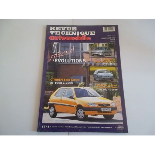 Revue Technique Citroen Saxo Diesel Depuis 1998