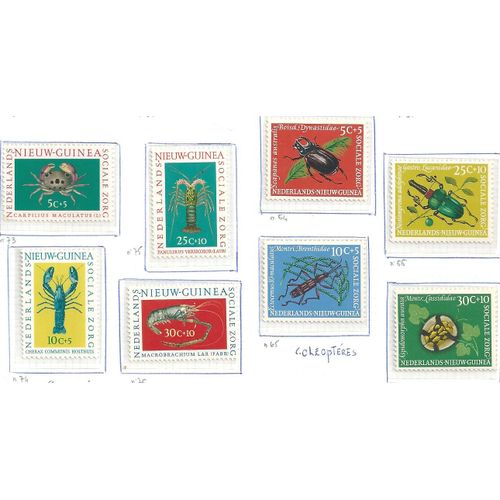 Nouvelle Guinée Néerlandaise N°73 À 76 & 64 À 67