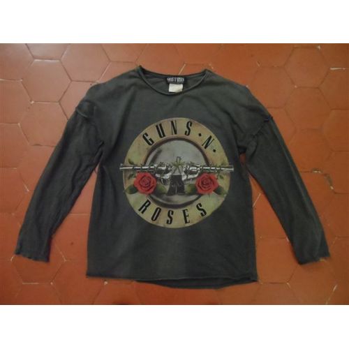 T-Shirt Coton Gris Guns' Roses Pour Zara Kids