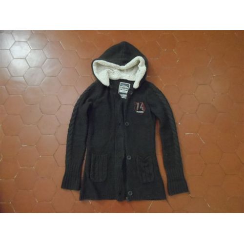 Veste À Capuche Acrylique Gris Creeks