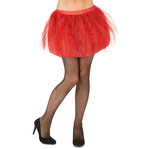 Tutu Rouge Avec Jupon Opaque Femme Taille Unique