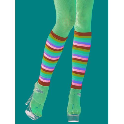 Jambières Arc-En-Ciel Fluo Adulte Taille Unique