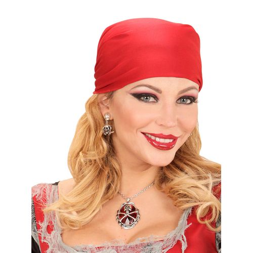 Collier Pierre Précieuse Rouge Pirate Femme Taille Unique