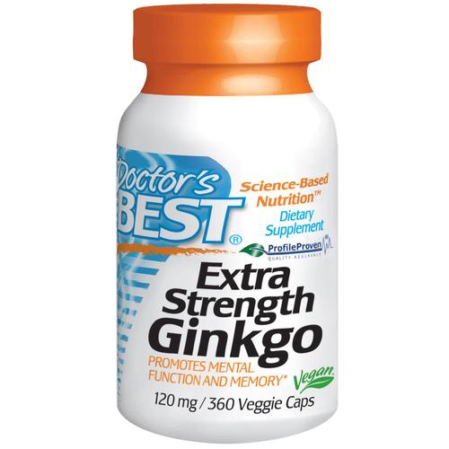 Extra Strength Ginkgo, 120 Mg, 360 Caps Veggie -Doctor Meilleurs 