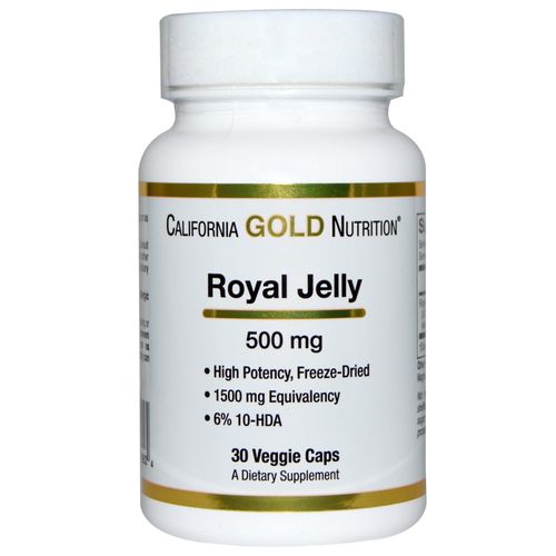 La Gelée Royale, 500 Mg, 30 Veggie Caps -California Gold Nutrition 