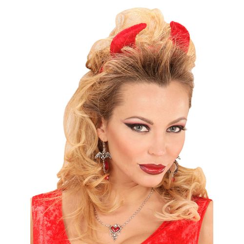 Collier Coeur De Diablesse Femme Halloween Taille Unique