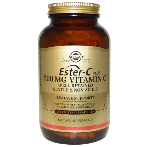 Ester-C Plus 500 Mg De Vitamine C, 250 Veggie Caps -Solgar 