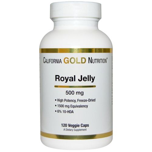 La Gelée Royale, 500 Mg, 120 Veggie Caps -California Gold Nutrition 