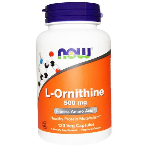 L-Ornithine, 500 Mg, 120 Veg Capsules -Now Foods 