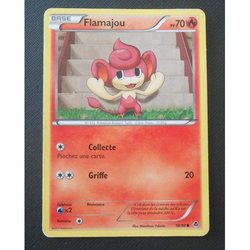 Carte Pokemon-Flamajou (18/98) - Pokemon Noir Et Blanc Pouvoirs Emergents