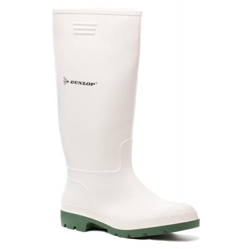 BOTTES PVC BLANCHES SANS SECURITE TYPE AGROALIMENTAIRE HYGRADE DE DUNLOP