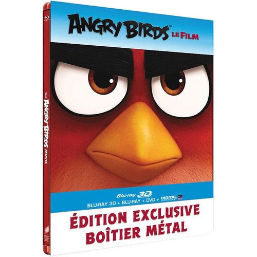 Angry Birds - Le Film - Combo Blu-Ray 3d + Blu-Ray + Dvd + Copie Digitale - Édition Boîtier Steelbook