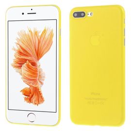Coque Case Iphone 7 Plus (5"5) Jaune Yellow Semi-Rigide (Tpu) Ultra Fine 0.3mm
