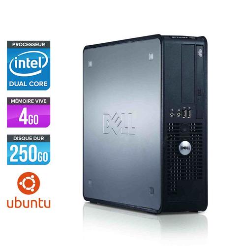 Dell Optiplex 760 SFF - Intel Core Duo E2200 / 2.2 GHz - RAM 4 Go - HDD 250 Go - DVD - GigaBit Ethernet - Linux - Ubuntu