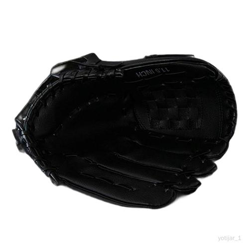 Gant De Softball Épais Pour Femmes, Hommes, Débutants, Jeunes Adultes Noir 29cmx20cm