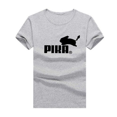 T-Shirt Mixte Pika ® Logo Détourné - Viscose (Homme Femme Ado) - Tags: Manga Anime Pokémon Go Pikachu