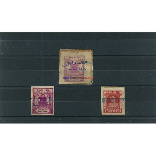 Bhor 10 Timbres Differents Obliteres