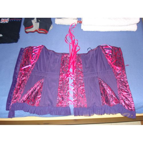 Corset Sexy Coquette Polyester 75l Fuchsia