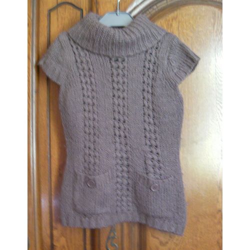 Pull Tunique Marron - Taille 4 Ans