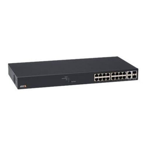 Axis T8516 - Commutateur - Géré - 16 x 10/100/1000 (PoE+) + 2 x 10/100/1000/SFP - de bureau, Montable sur rack - PoE+ (240 W) - pour AXIS A1610, C1410, D3110, M3067, M3068, P1455, W400; Camera...