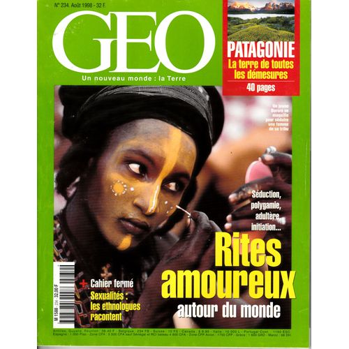Geo N°234 Du 01/08/1998 : Rites Amoureux Autour Du Monde - Sport En Australie - Pont 
