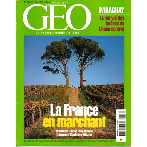 Geo N°284 Du 01/10/2002 : La France En Marchant - Kaliningrad - Palais De Damas - Paraguay