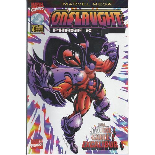 " Sur Les Traces D'onslaught " ( Onslaught : Phase 2 - Avec ... X-Force ! Cable ! Excalibur ! ) : Marvel Mega N° 4 ( Janvier 1998 )