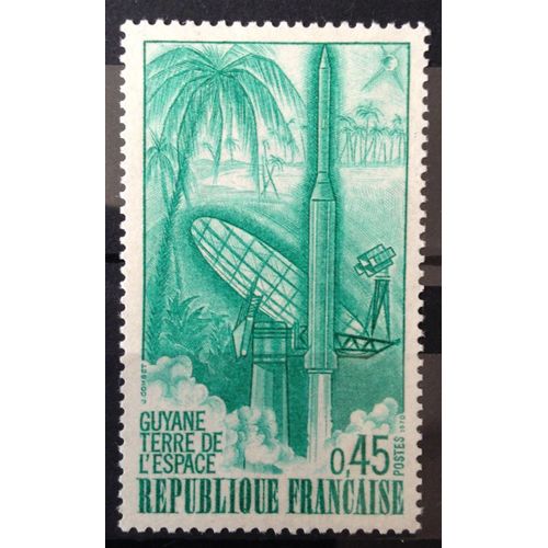 France - Guyane Terre Espace Fusée Diamant B 0,45 Émeraude (Impeccable N° 1635) Neuf** Luxe - N12152