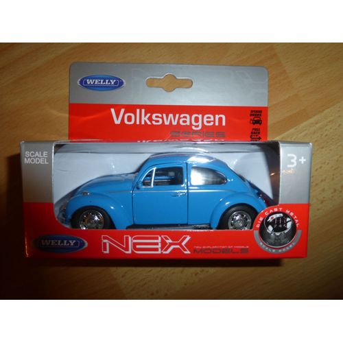 Volkswagen Beetle Bleue Welly Nex 1:43-Welly