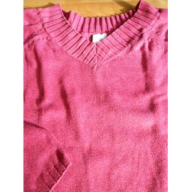 Pull Camaïeu Coton M Framboise