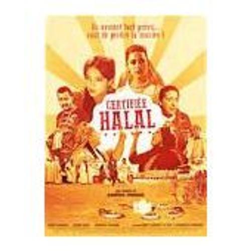 Certifiée Halal - Mahmoud Zemmouri - Smain - Hafsia Herzi - Affiche De Cinéma Pliée 60x40 Cm