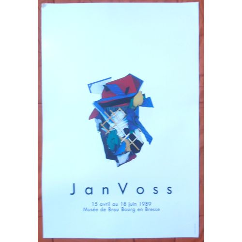Affiche 60x40 Jan Voss Musée De Brou Bourg En Bresse  Bon Etat & Très Rare