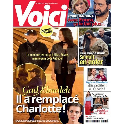 Voici N° 1509 - 7 Octobre 2016 - Hanouna & Enora Gad Elmaleh Kim Kardashian Kate & Charlotte