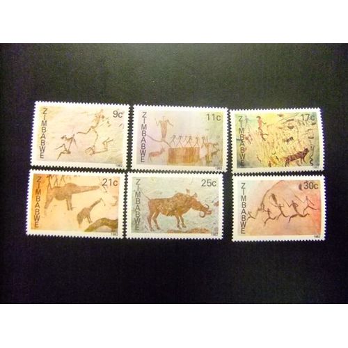 Zimbabwe 1982 Pinturas Rupestres Yvert Nº 33 / 38 ** Mnh