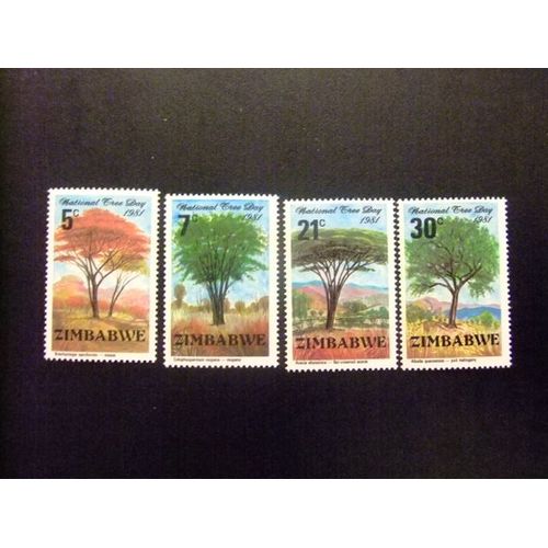 Zimbabwe 1981 Dia Internacional Del Arbol Yvert N º 29 / 32 ** Mnh