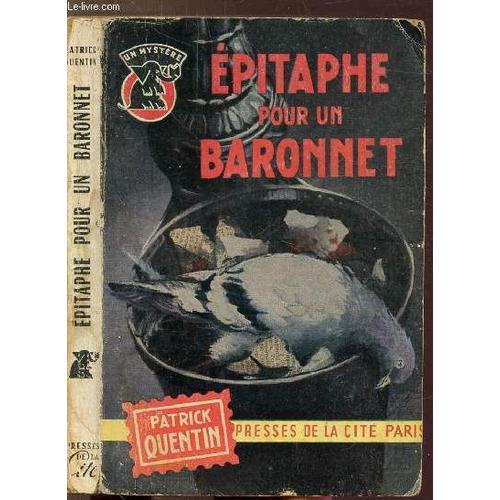 Epitaphe Pour Un Baronnet- Collection  Un Mystere..  N°161