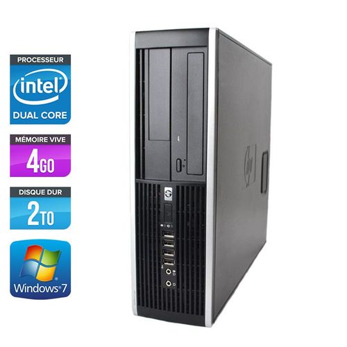 HP Elite 8300 SFF - Intel Pentium G870 / 3.10 GHz - RAM 4 Go - HDD 2 To - DVD - GigaBit Ethernet - Windows 7 Professionnel