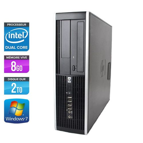 HP Elite 8300 SFF - Intel Pentium G870 / 3.10 GHz - RAM 8 Go - HDD 2 To - DVD - GigaBit Ethernet - Windows 7 Professionnel
