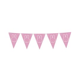 Ligne De Drapeaux Plastique 6 Mètres Bunny Rose