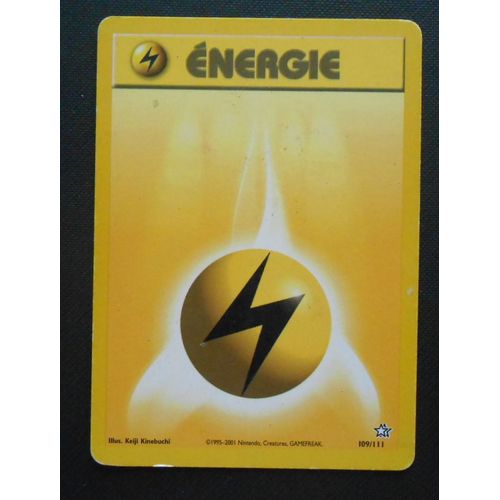Carte Energie Electrique 109/111 Set Neo Genesis Fr