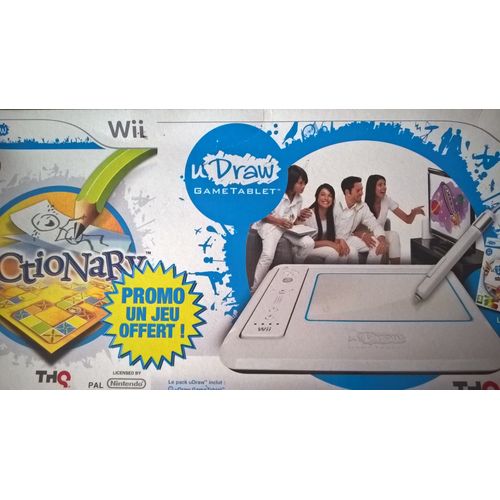 Udraw Gametablet + Jeu Udraw Studio + Jeu Udraw Pictionary Sur Wii