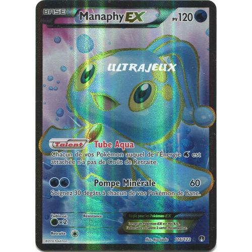 Pokémon - 116/123 - Xy - Rupture Turbo - Manaphy Ex - Full Art