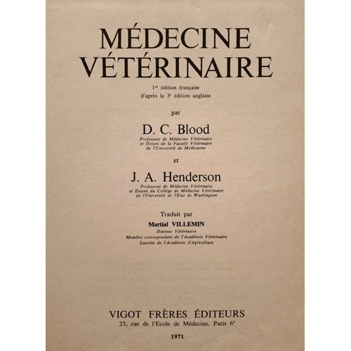 Medecine Veterinaire