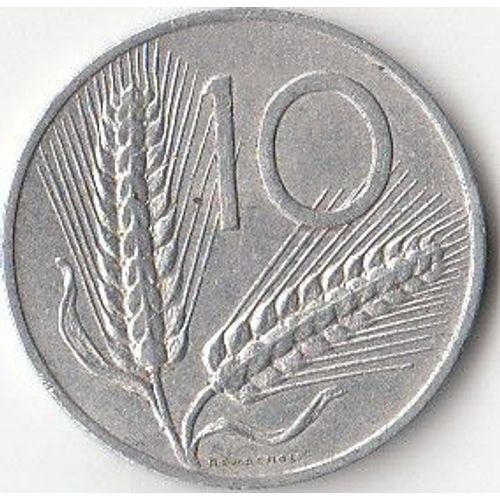 Monnaie Italie : 10 Lires 1954 R