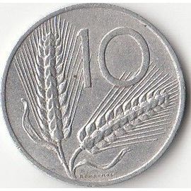 Monnaie Italie : 10 Lires 1954 R